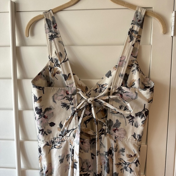 REBECCA TAYLOR NWT Sofia Sleeveless Lace Up Corset Midi Dress Floral Print 2 - Picture 4 of 7